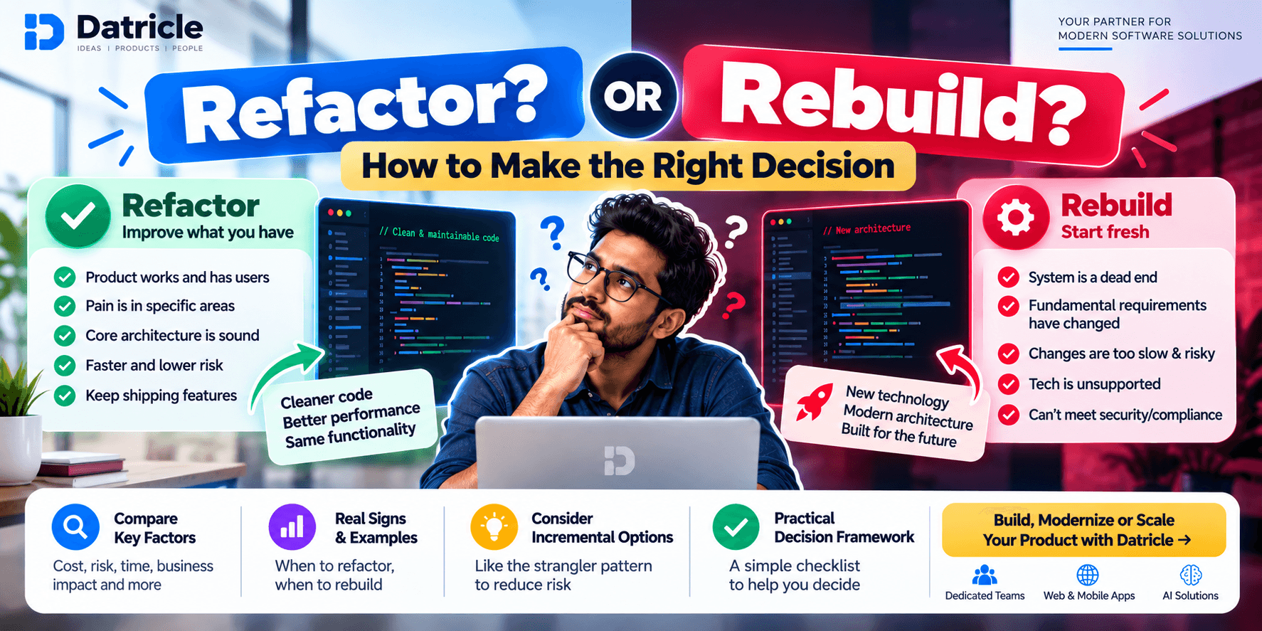 When to Rebuild vs Refactor Your Software