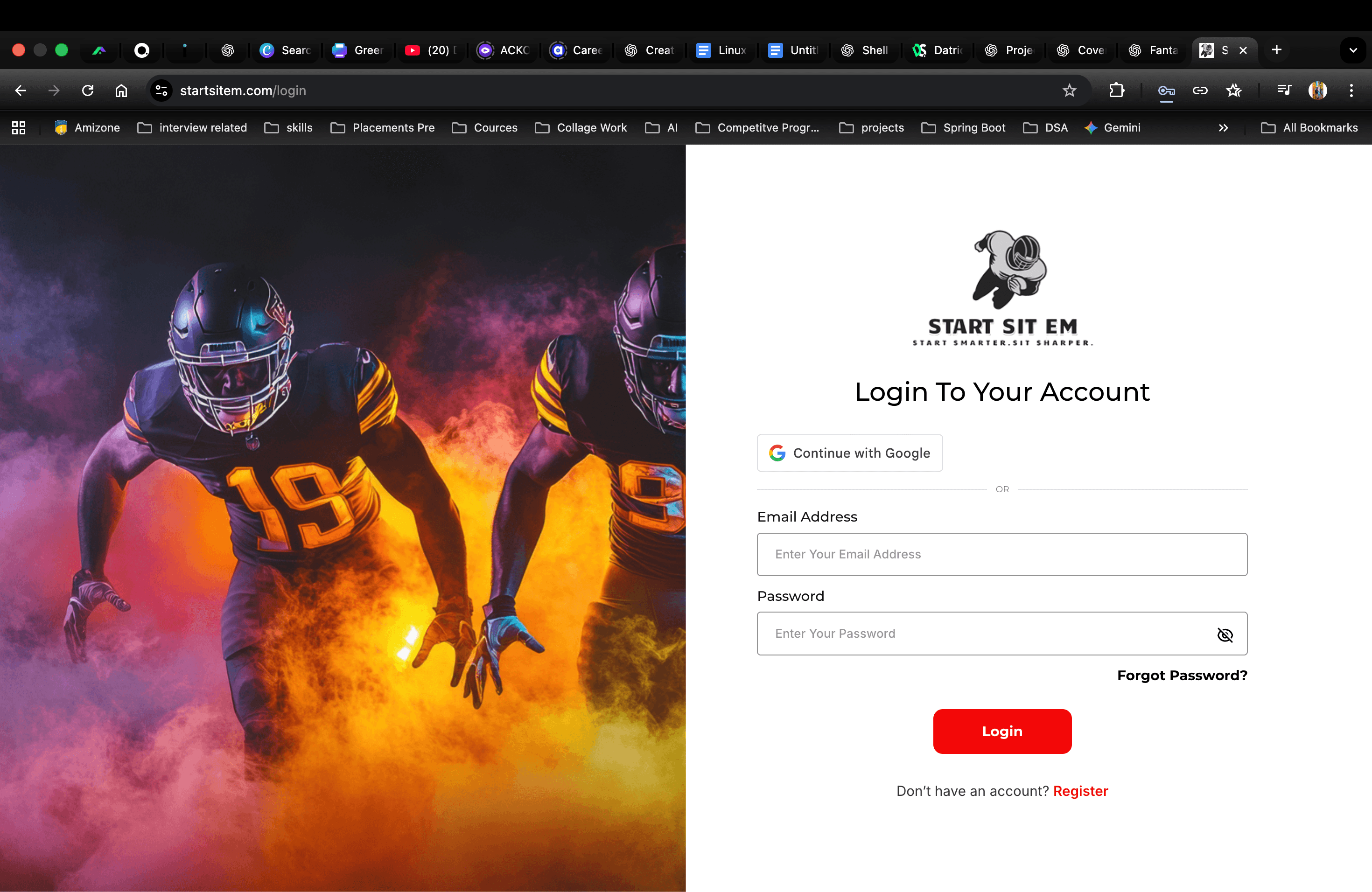Start Sit ’Em – AI-Driven Fantasy Football Start/Sit Tool case study by Datricle